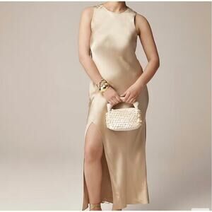 NWT J.Crew High Neck maxi Slip Dress size 10